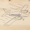 Изображение Доска для выжигания REXANT, «Самолет», 150х150 мм, 1 шт., пакет  интернет магазин Иватек ivatec.ru