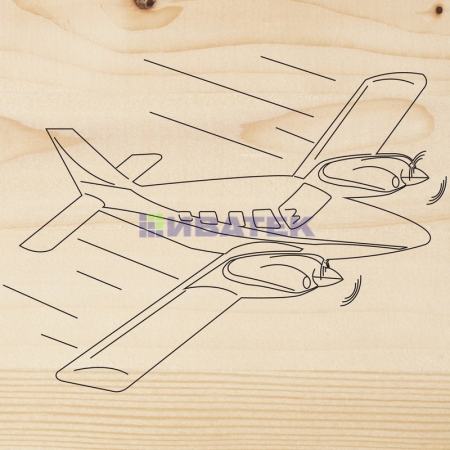 Изображение Доска для выжигания REXANT, «Самолет», 150х150 мм, 1 шт., пакет  интернет магазин Иватек ivatec.ru
