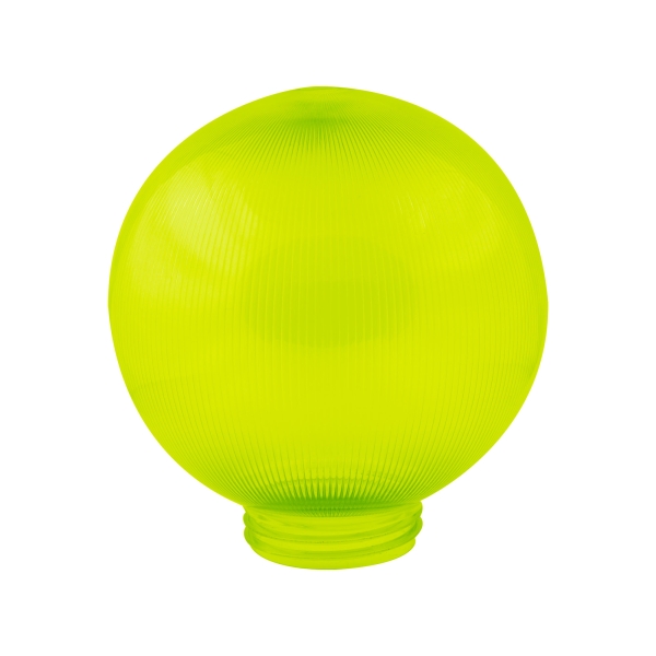 UFP-P250В GREEN Рассеиватель призматический (с насечками) в форме шара для садово-парковых светильников. Диаметр - 250мм. Тип соединения с крепежным э