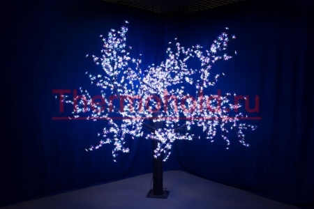 Изображение Светодиодное дерево "Сакура", высота 2,4м, диаметр кроны 2,0м, RGB светодиоды, контроллер, IP 54, по  интернет магазин Иватек ivatec.ru