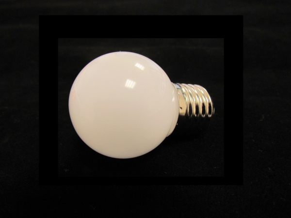Изображение LED лампа - шарик с цоколем E27, 45 мм, (5 SMD диодов), матов, бел тепл LED G45 220V-240V Warm White (FS-00-00001245)  интернет магазин Иватек ivatec.ru