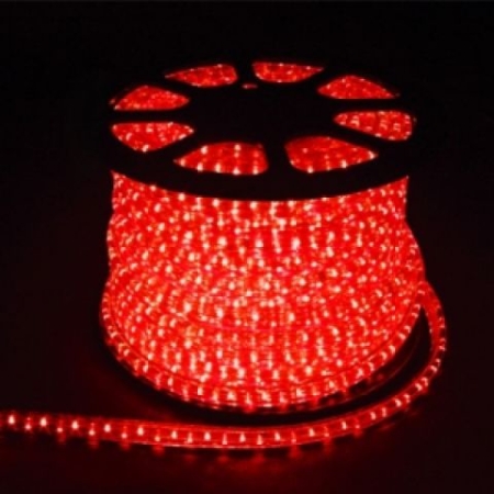 Изображение Дюралайт (лента светодиодная), 2W FERON 100м 220V 36LED/м 13мм, красный, LED-R2W с 2 заглушками, 2 с  интернет магазин Иватек ivatec.ru