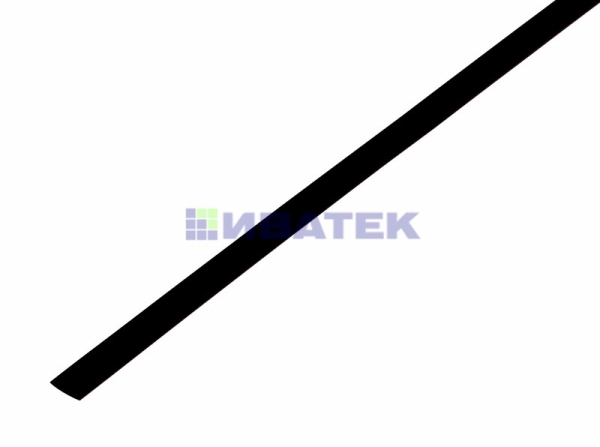 Термоусаживаемая трубка REXANT 4,0/2,0 мм, черная, упаковка 50 шт. по 1 м
