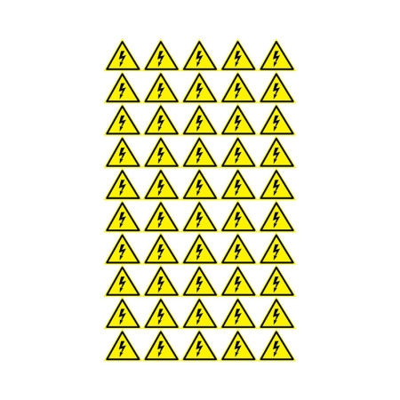 Изображение Наклейка знак электробезопасности «Опасность поражения электротоком» 25х25х25 мм REXANT 100 шт.  интернет магазин Иватек ivatec.ru
