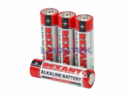 Изображение Алкалиновая батарейка AA/LR6 "REXANT" 1,5 V   4 шт блистер  интернет магазин Иватек ivatec.ru