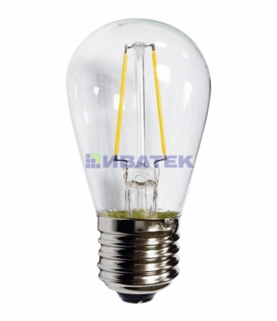 Изображение Ретро лампа Filament ST45 E27, 2W, 230В Теплая белая 3000K  интернет магазин Иватек ivatec.ru