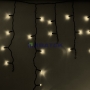 Изображение Гирлянда Айсикл (бахрома) светодиодный, 2,4 х 0,6 м, черный провод, 230 В, диоды тёпло-белые, 88 LED NEON-NIGHT  интернет магазин Иватек ivatec.ru