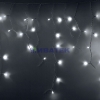 Изображение Гирлянда новогодняя Айсикл (бахрома) светодиодный, 2,4 х 0,6 м, Белый провод, 220В, диоды Белые  интернет магазин Иватек ivatec.ru
