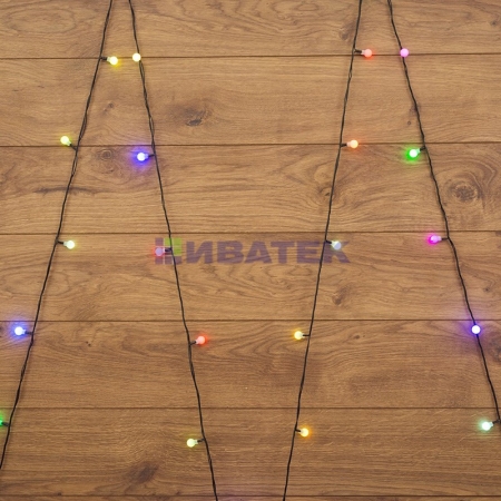 Изображение Гирлянда новогодняя "LED - шарики", RGB, 13 мм, 5 м, Neon-Night  интернет магазин Иватек ivatec.ru
