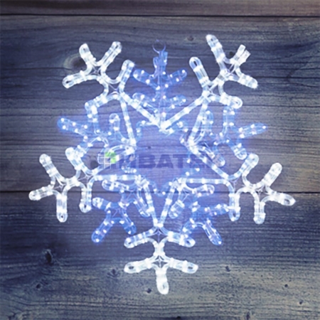 Изображение Фигура световая "Снежинка" цвет Белая/Синяя, размер 60*60 см, с контролером  Neon-Night  интернет магазин Иватек ivatec.ru