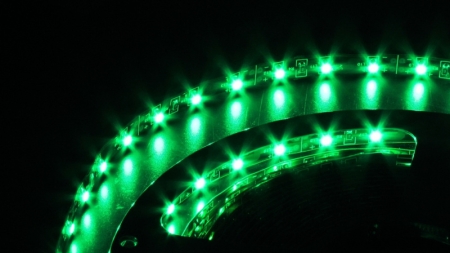 Изображение FLEX-SS5300A-G-10M Ultra light  Гибкая LED , цвет зеленый, 60 SMDсветодиодов 35*28,  10 м., 12V, 4W  интернет магазин Иватек ivatec.ru