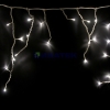 Изображение Гирлянда новогодняя Айсикл (бахрома) светодиодный, 1,8 х 0,5 м, прозрачный провод, 220В, диоды Белые  интернет магазин Иватек ivatec.ru