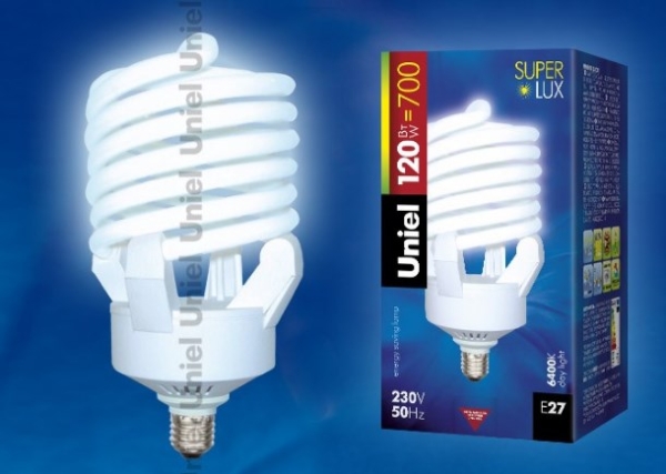 ESL-S23-120/6400/E27 Лампа энергосберегающая. Картонная упаковка