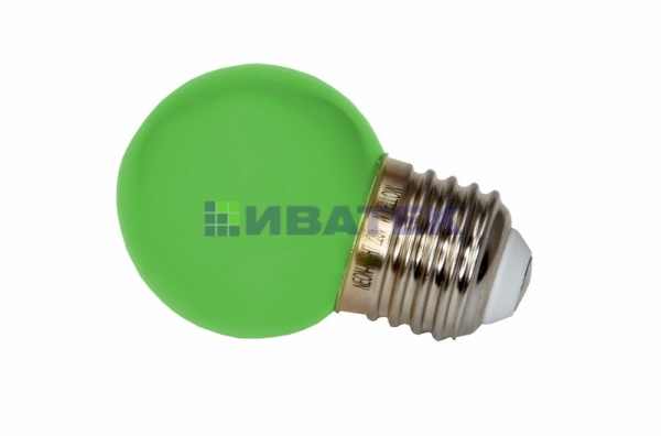 Лампа-шар для новогодней гирлянды "Белт-лайт"  DIA 45 3 LED е27  Зеленая  Neon-Night