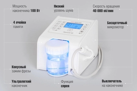 Изображение Профессиональный аппарат для педикюра Podomaster AquaJet 40  интернет магазин Иватек ivatec.ru
