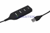 Изображение Разветвитель USB на 4 порта черный REXANT  интернет магазин Иватек ivatec.ru