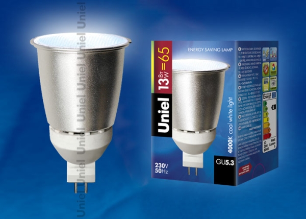ESL-JCDR FR-13/4000/GU5.3 Лампа энергосберегающая. Картонная упаковка