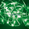 Изображение Гирлянда LED Galaxy Bulb String 10м, белый каучук, 30 ламп*6 LED зеленые, влагостойкая IP54  интернет магазин Иватек ivatec.ru