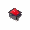 Изображение Выключатель клавишный 250V 15А (6с) ON-ON красный  с подсветкой (RWB-506, SC-767)  REXANT (в упак. 1шт.)  интернет магазин Иватек ivatec.ru