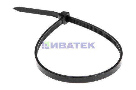 Изображение Хомут-стяжка кабельная нейлоновая REXANT 200 x4,8мм, черная, упаковка 100 шт.  интернет магазин Иватек ivatec.ru