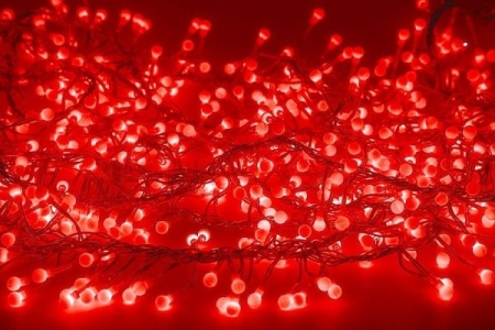 Изображение Гирлянда новогодняя "Мишура LED"  3 м  288 диодов, цвет красный  интернет магазин Иватек ivatec.ru