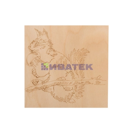 Изображение Доски для выжигания REXANT, «Животные», 150х150 мм, набор 5 шт. (Белка/Слон/Сова/Ежик/Тигр), пакет  интернет магазин Иватек ivatec.ru