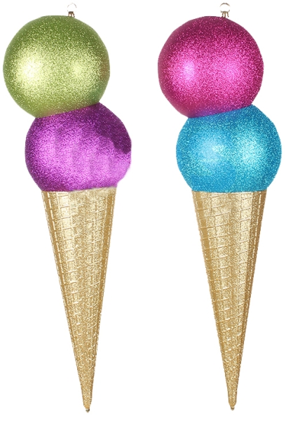 Елочная фигура "Мороженное" 80 см, цвет мульти