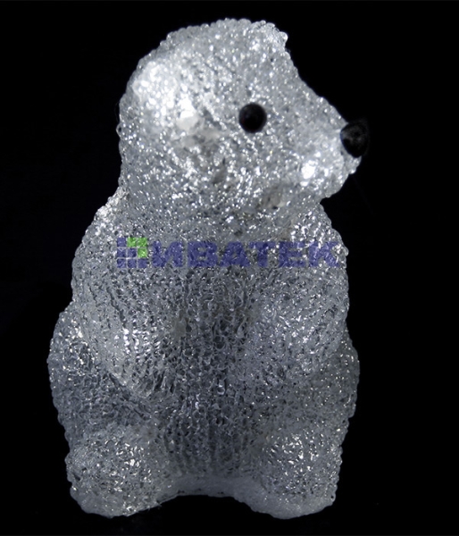 14-021, Светодиодная фигура "Медвежонок", 20см., 16 led 220/24V