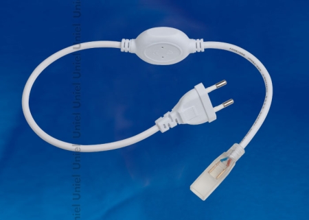 Изображение UCX-SP2/A67-NNN WHITE 1 STICKER Провод электрический для подключения монохромных светодиодных лент ULS-3528 сетевого напряжения к сети 220В  интернет магазин Иватек ivatec.ru