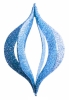 Изображение Елочная фигура "Сосулька складная 3D", 51 см, цвет синий, упаковка 6 шт  интернет магазин Иватек ivatec.ru