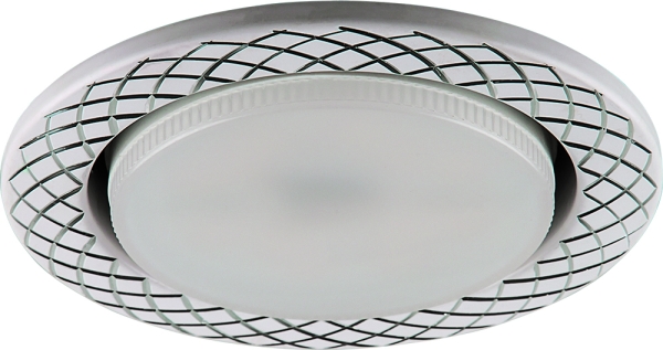 Светильник точечный "Tablet Metal", DL388 11W 230V  GX53, "круг",  без лампы, белый