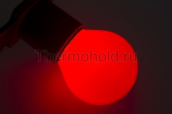 Лампа накаливания для гирлянды "Белт-лайт" е27  10 Вт Красная  Neon-Night(10 шт./упак)