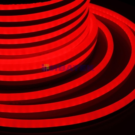 Изображение Гибкий неон светодиодный, постоянное свечение, красный, 220В, 4Вт/м, бухта 50м  интернет магазин Иватек ivatec.ru