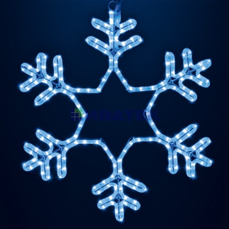 Изображение Фигура "Снежинка" LED Светодиодная, без контр. размер 55*55см,   "Синяя"  Neon-Night  интернет магазин Иватек ivatec.ru