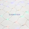 Изображение Гирлянда новогодняя-сеть светодиодная 1х1,5м, свечение с динамикой, прозрачный провод, диоды мульти,  интернет магазин Иватек ivatec.ru