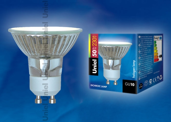 JCDR-50/GU10 Лампа галогенная Картонная упаковка