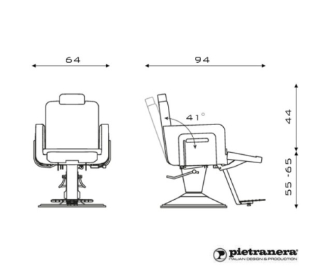Изображение Мужское кресло OM-X OPTIMA Pietranera, арт. 321B  интернет магазин Иватек ivatec.ru