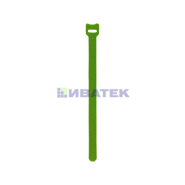 Хомут–липучка многоразовый 230х13 мм, зеленый (упак. 12 шт.) REXANT