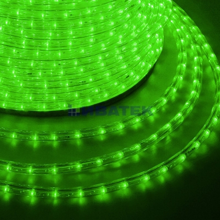 Изображение Дюралайт LED, эффект мерцания (2W) - зеленый, 36 LED/м, бухта 100м  интернет магазин Иватек ivatec.ru