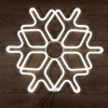 Изображение Фигура «Снежинка» из гибкого неона, 60х60 см, цвет свечения белый NEON-NIGHT  интернет магазин Иватек ivatec.ru