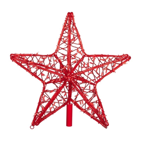 Изображение Светодиодная фигура Звезда 80 см, 160 светодиодов, с трубой и подвесом, цвет свечения красный NEON-NIGHT  интернет магазин Иватек ivatec.ru