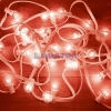 Изображение Гирлянда LED Galaxy Bulb String 10м, белый КАУЧУК, 30 ламп*6 LED КРАСНЫЕ, влагостойкая IP54  интернет магазин Иватек ivatec.ru