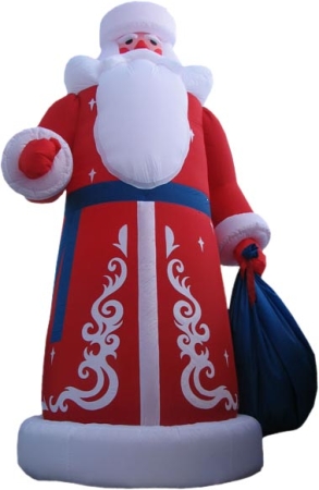 Изображение Надувная фигура: Дед Мороз 3,2 м. с подсветкой  интернет магазин Иватек ivatec.ru