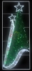 Изображение Фигура световая "Елки 2", 180 светодиодов 18м дюралайта, размер 250*100см  интернет магазин Иватек ivatec.ru