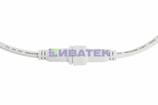 Соединительный кабель (4pin) герметичный (IP67) 4х0.75мм²  белый  REXANT