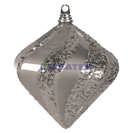 Изображение Елочная фигура "Алмаз", 25 см, цвет серебряный  интернет магазин Иватек ivatec.ru
