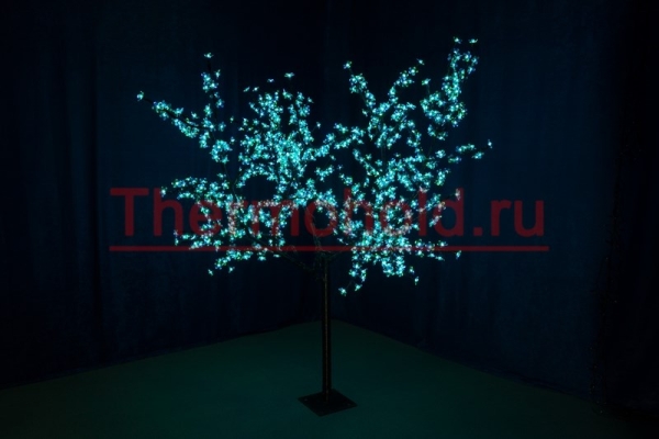 Светодиодное дерево "Сакура", высота 1,5 м, диаметр кроны 1,4м, RGB светодиоды, контроллер, IP 54, п