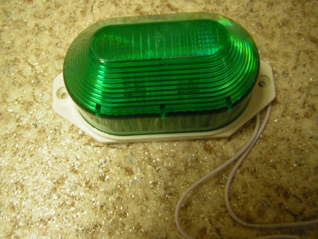 Изображение LED лампа-вспышка накладная, 21 светодиод повышенной яркости, 220Vзеленая G-LEDJS02G (FS-00001232)  интернет магазин Иватек ivatec.ru