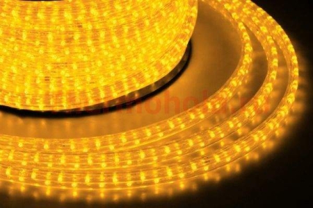 Изображение LED-XD-2W-1M(100M)-12V Светодиодный дюралайт,2-х проводной, желтый,13мм,, (FS-00000945)  интернет магазин Иватек ivatec.ru