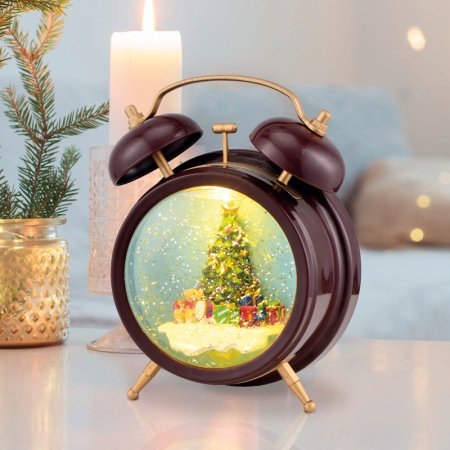 Изображение Декоративный светильник «Часы» с эффектом снегопада NEON-NIGHT  интернет магазин Иватек ivatec.ru
